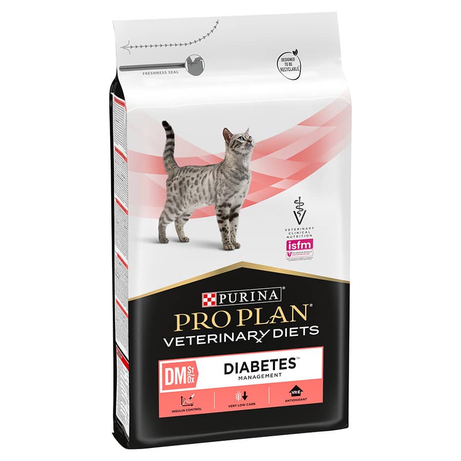 Pro Plan Veterinary Diets DM Diabetes Management veterinārā kaķu barība diabētam 1.5 kg